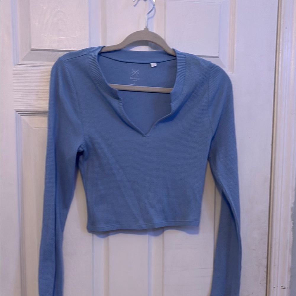 Blue Long Sleeve Women's Top